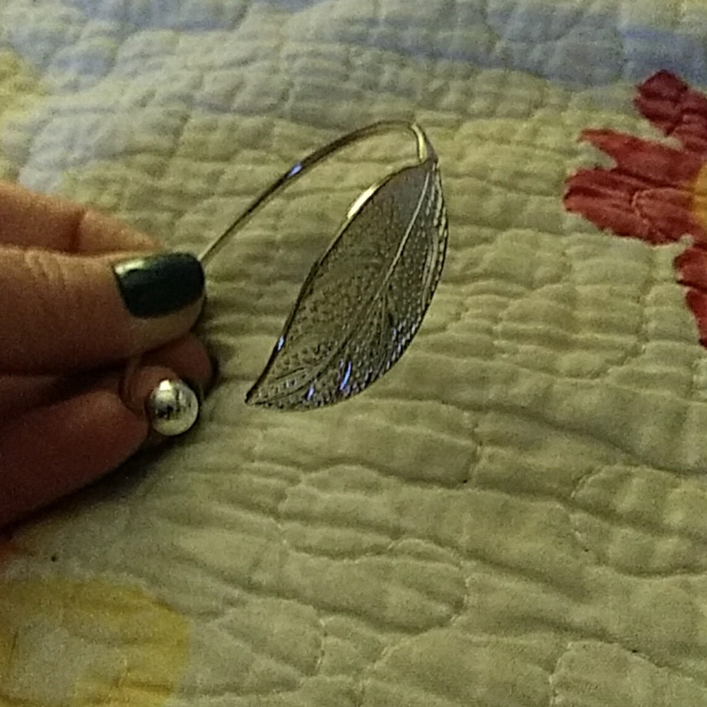 Silver Leaf bracelet adjustable